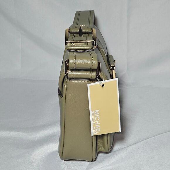 Michael Kors Leather Shoulder Bag – Olive/Khaki(Safari Green),Gold Hardware, NWT - Picture 6 of 8